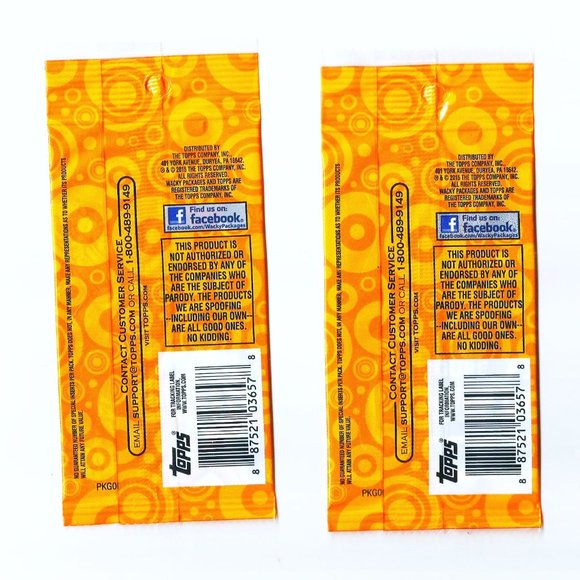 [NEW] (3-Pack) Topps* Wacky Packages Booster Packs Collectible Sticker Cards - Picture 2 of 6